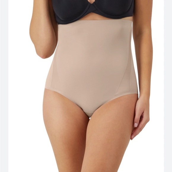 MAIDENFORM Flexees High Waist Brief Cool Comfort BEIGE SHAPEWEAR - Picture 1 of 6